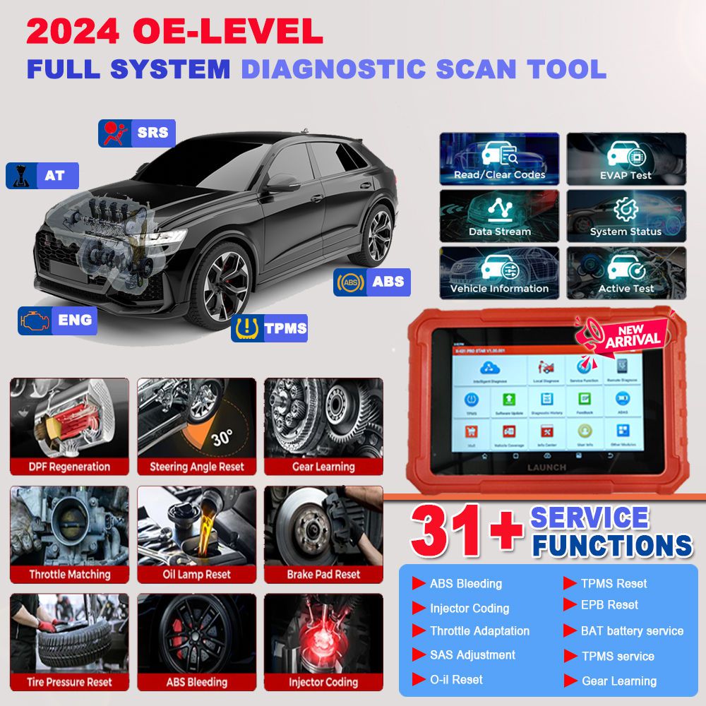 Lançar o scanner de diagnóstico completo do sistema X431 PRO STAR