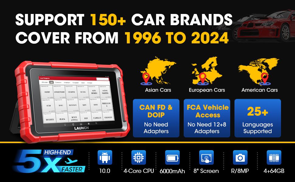  Lançamento X431 PROS ELITE Ferramenta de varredura bidirecional com CANFD ECU Codificação Sistema completo 32 + Guia VAG de função especial