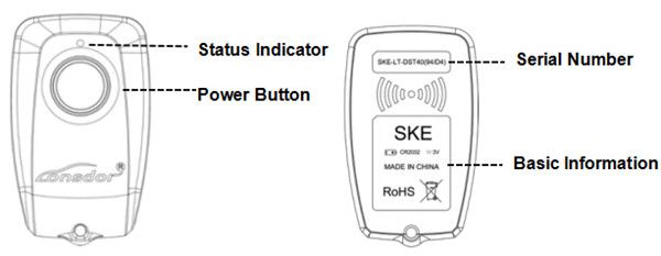 Emulador de Chave Inteligente SKE - LT para Lonsdor K518ISE Programador de Chaves
