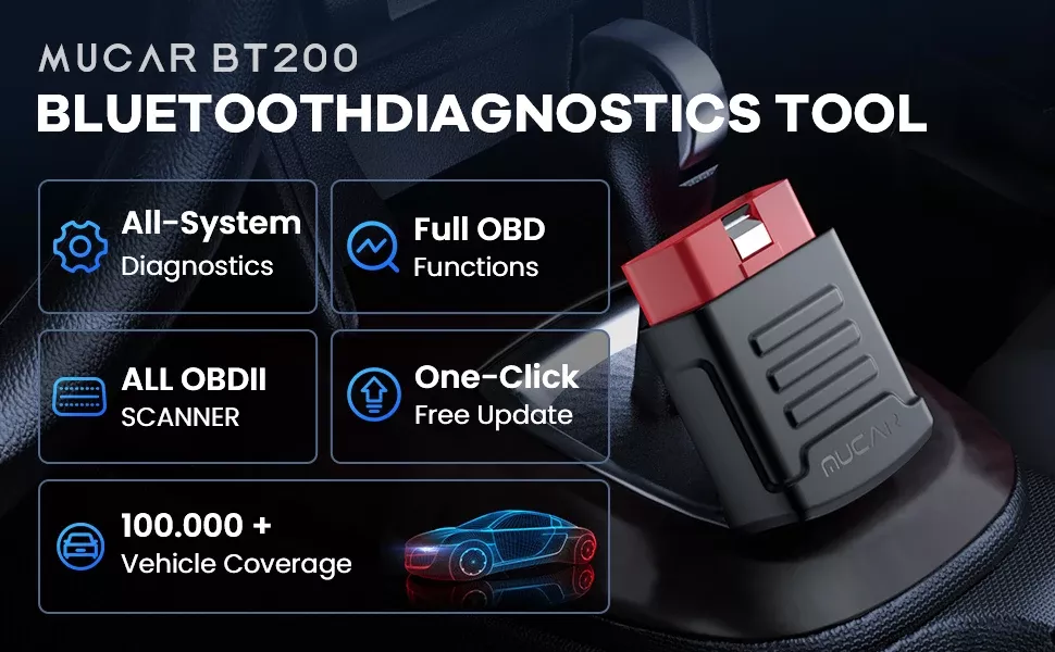 MUCAR BT200 Scanner OBD2
