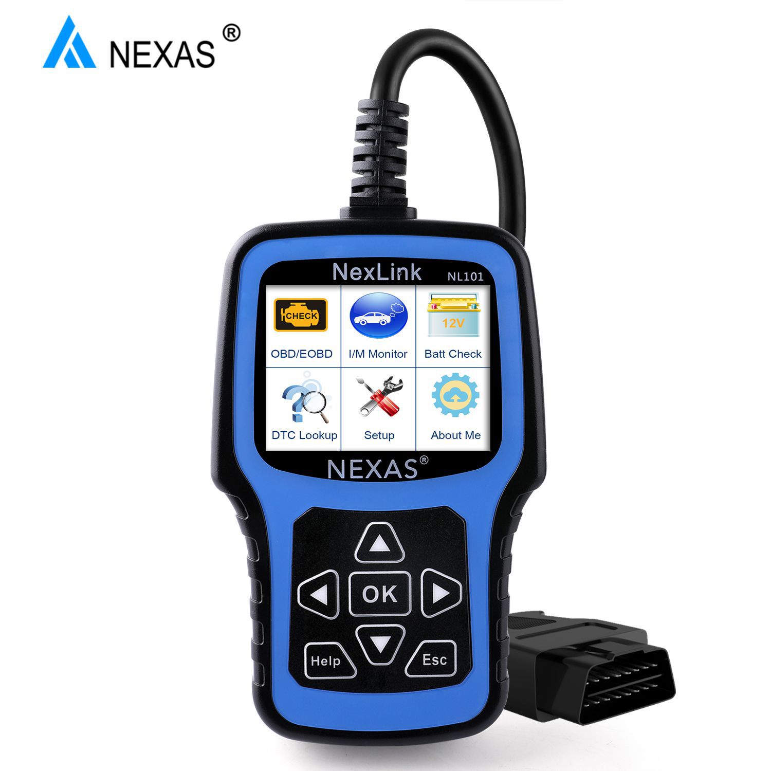 Scanner automotivo NEXAS NL101 OBD2