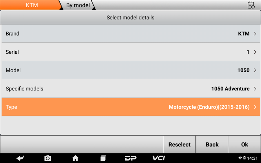 Scanner de motocicleta OBDSTAR MOTOMASTER