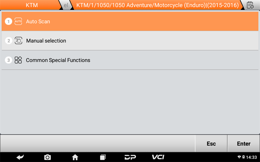 Scanner de motocicleta OBDSTAR MOTOMASTER