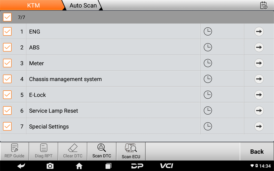 Scanner de motocicleta OBDSTAR MOTOMASTER