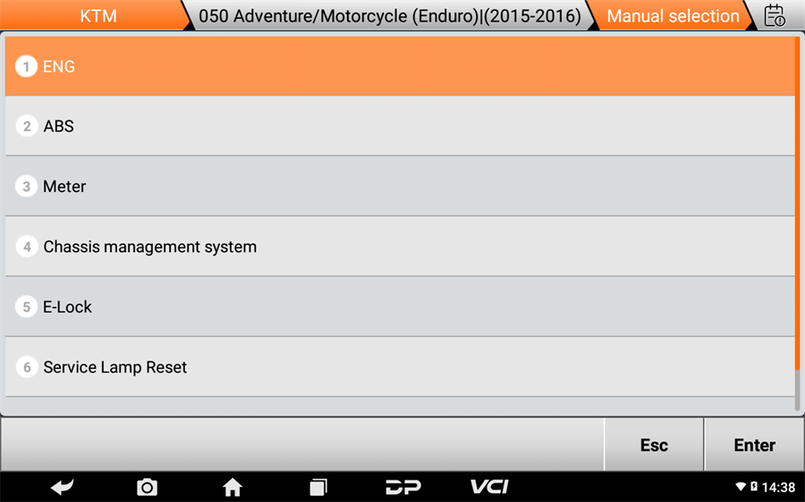 Scanner de motocicleta OBDSTAR MOTOMASTER