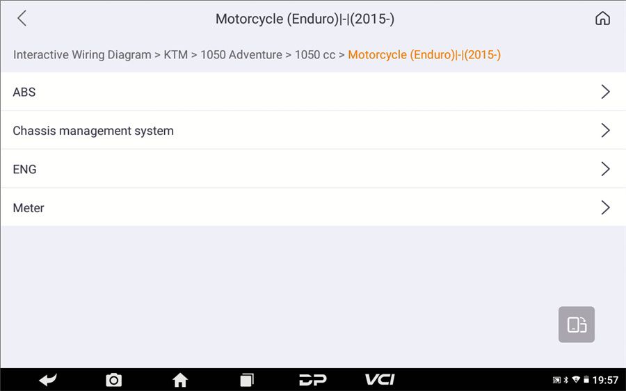 Scanner de motocicleta OBDSTAR MOTOMASTER