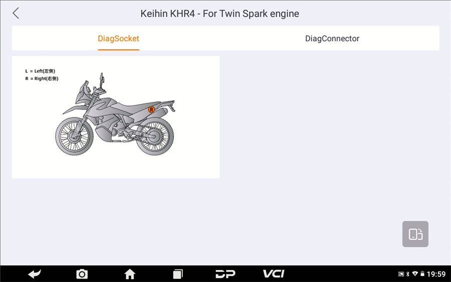 Scanner de motocicleta OBDSTAR MOTOMASTER