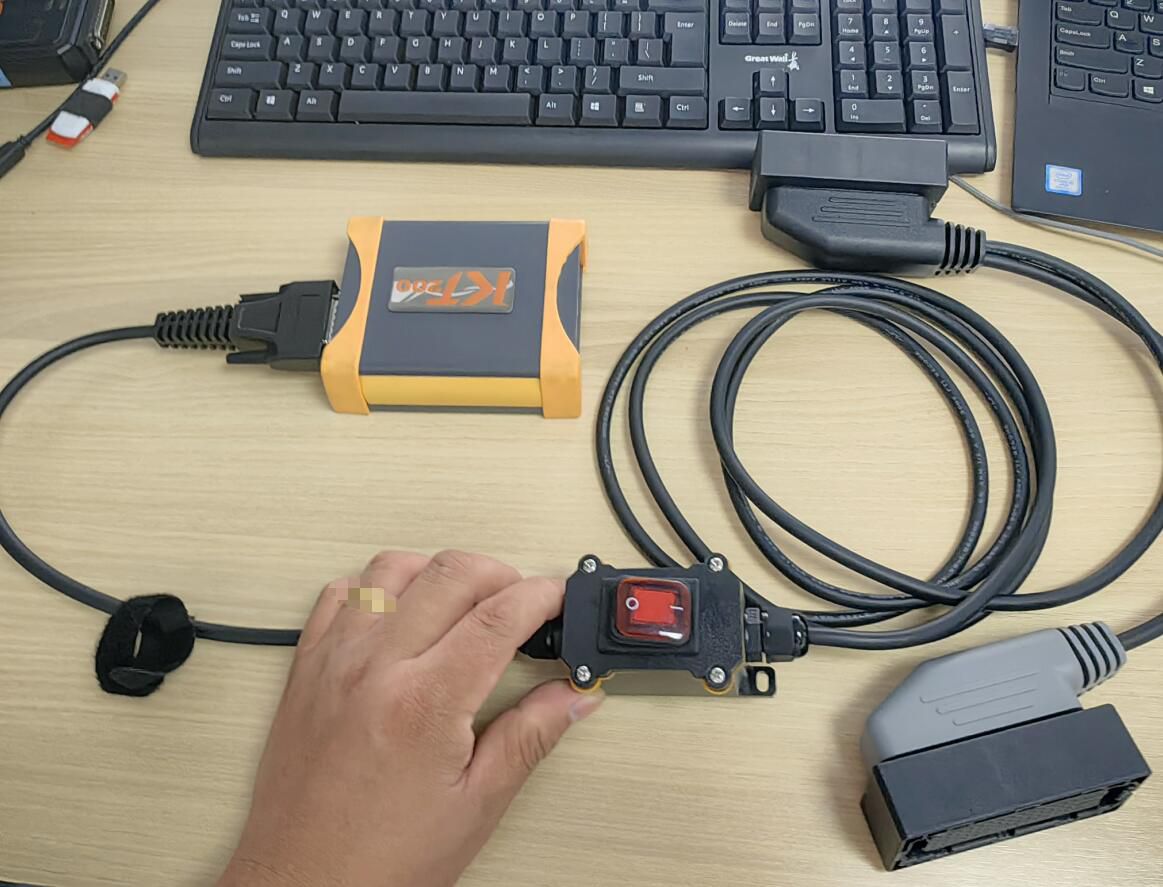 2024 OEM Volvo EMS2.2-2.3-2.4 Trabalho de cabo de conexão com KT200 e FoxFlash