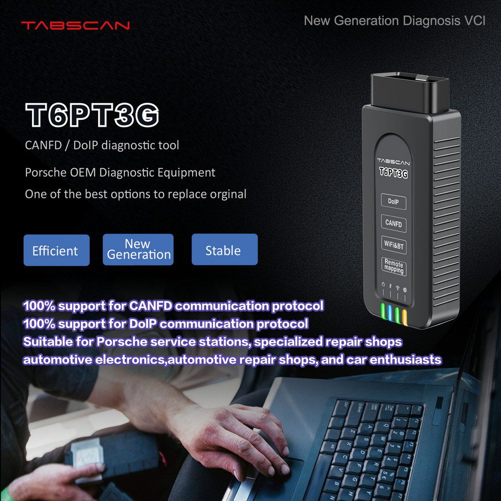 Diagnóstico VCI TabScan T6PT3G 
