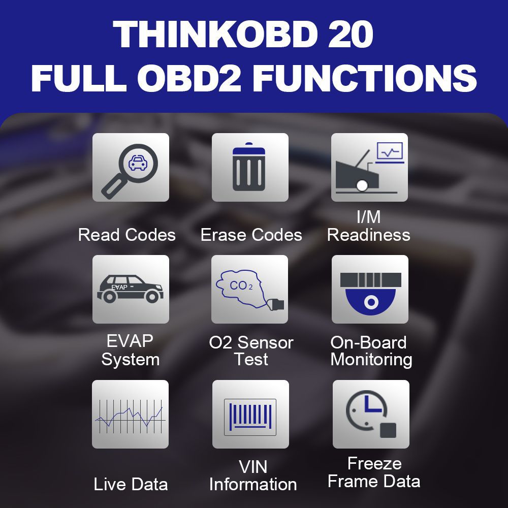 THINKCAR THINKOBD 20 Profissional OBD2 Car Auto Diagnóstico
