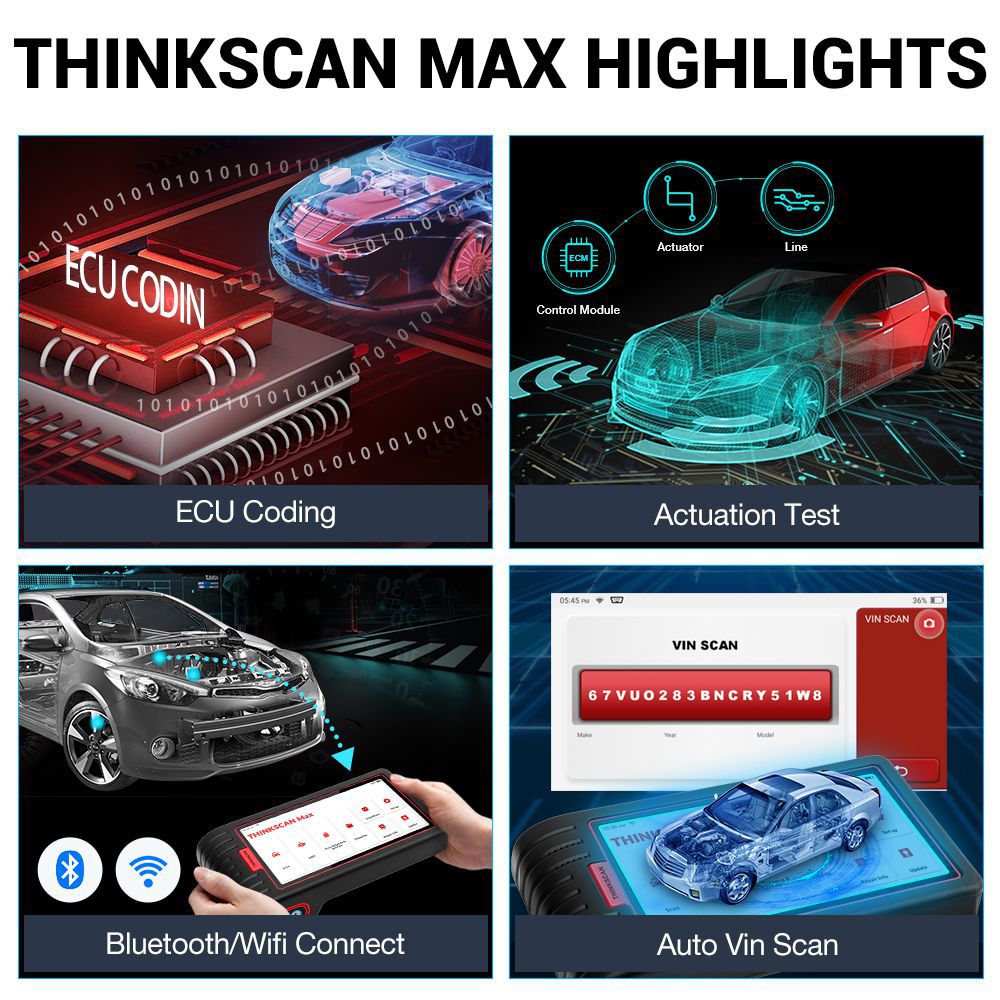Scanner Thinkcar Thinkscan Max OBD2