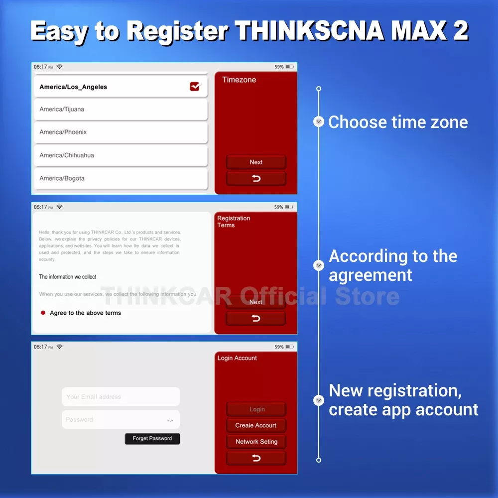 Scanner Thinkscan Max2 OBD2 do Thinkcar