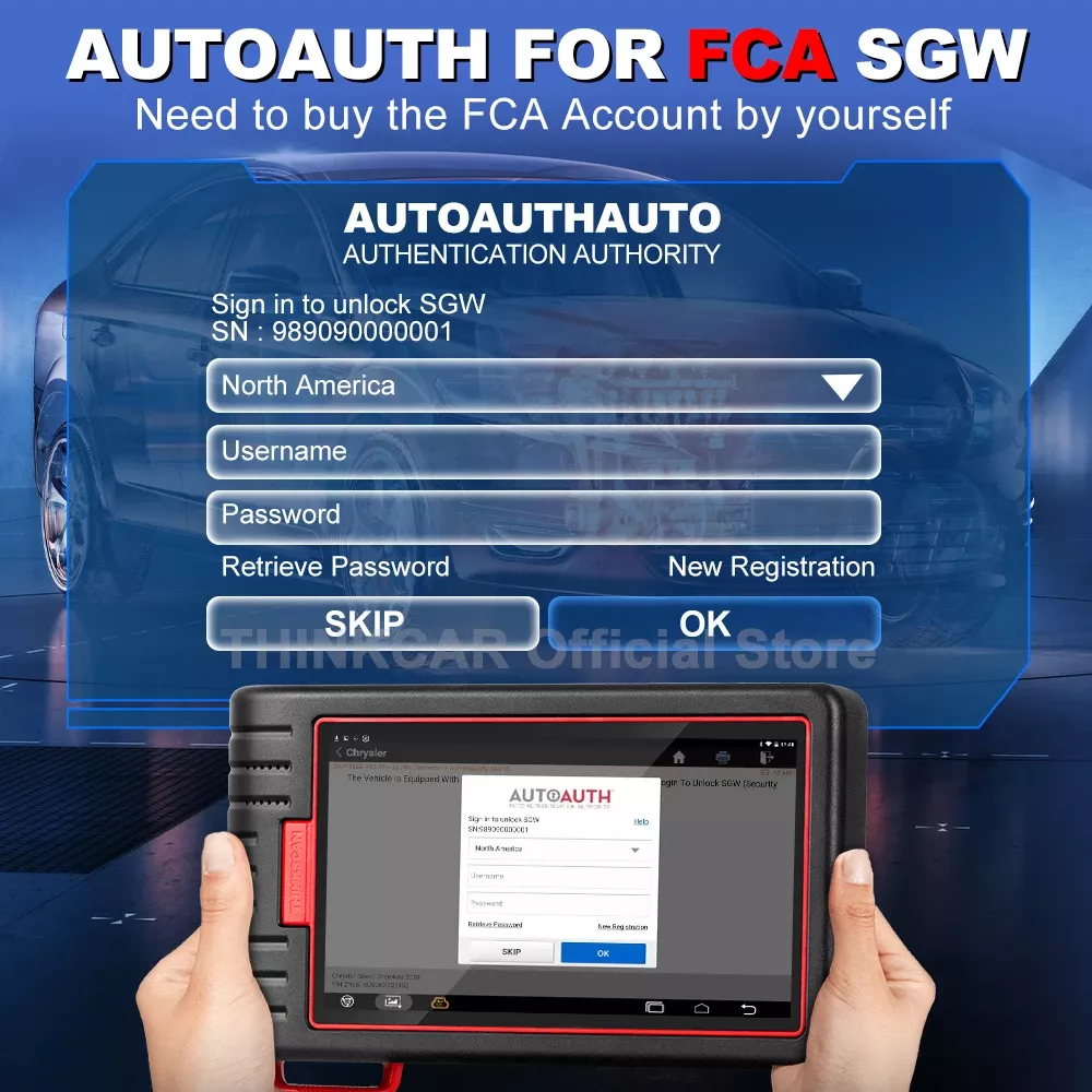 Scanner Thinkscan Max2 OBD2 do Thinkcar