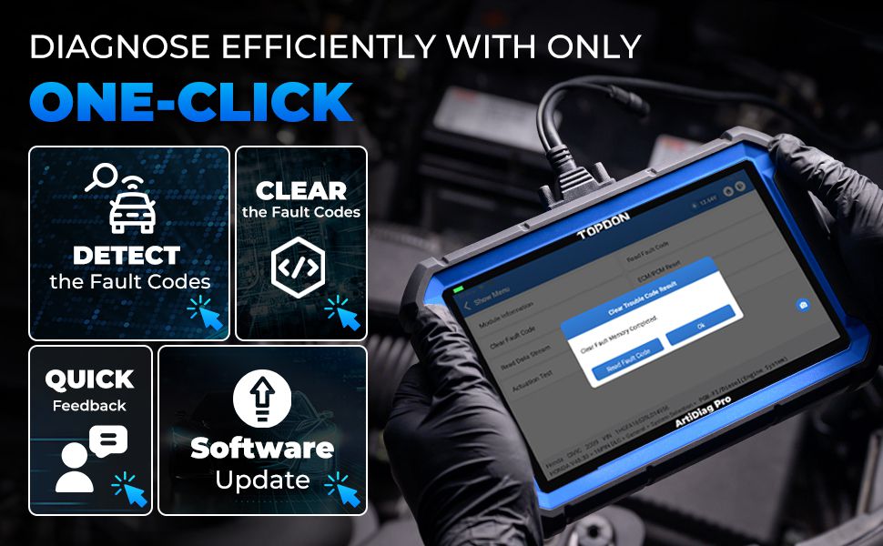 TOPDON ArtiDiag Pro Ferramenta de varredura bidirecional de diagnóstico com codificação de ECU, 31 funções de redefinição, FCA Autoauth, 2 anos de atualização gratuita
