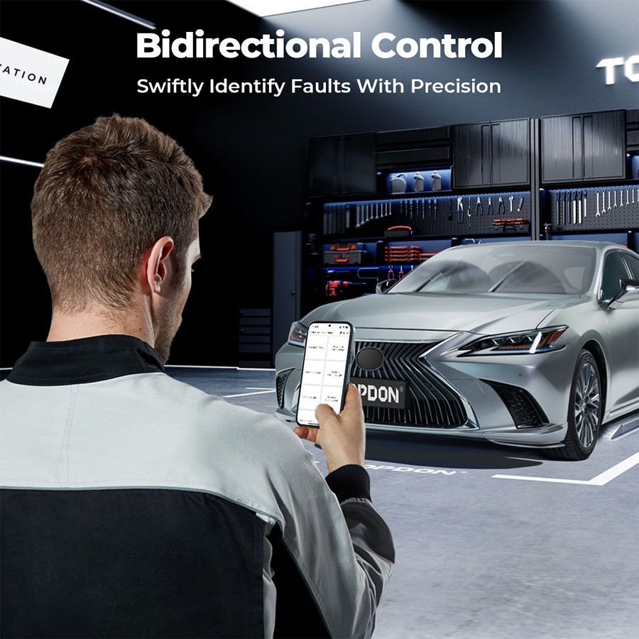 TOPDON TopScan Pro Diagnóstico completo do sistema com 13 funções de redefinição Suporte multilíngue