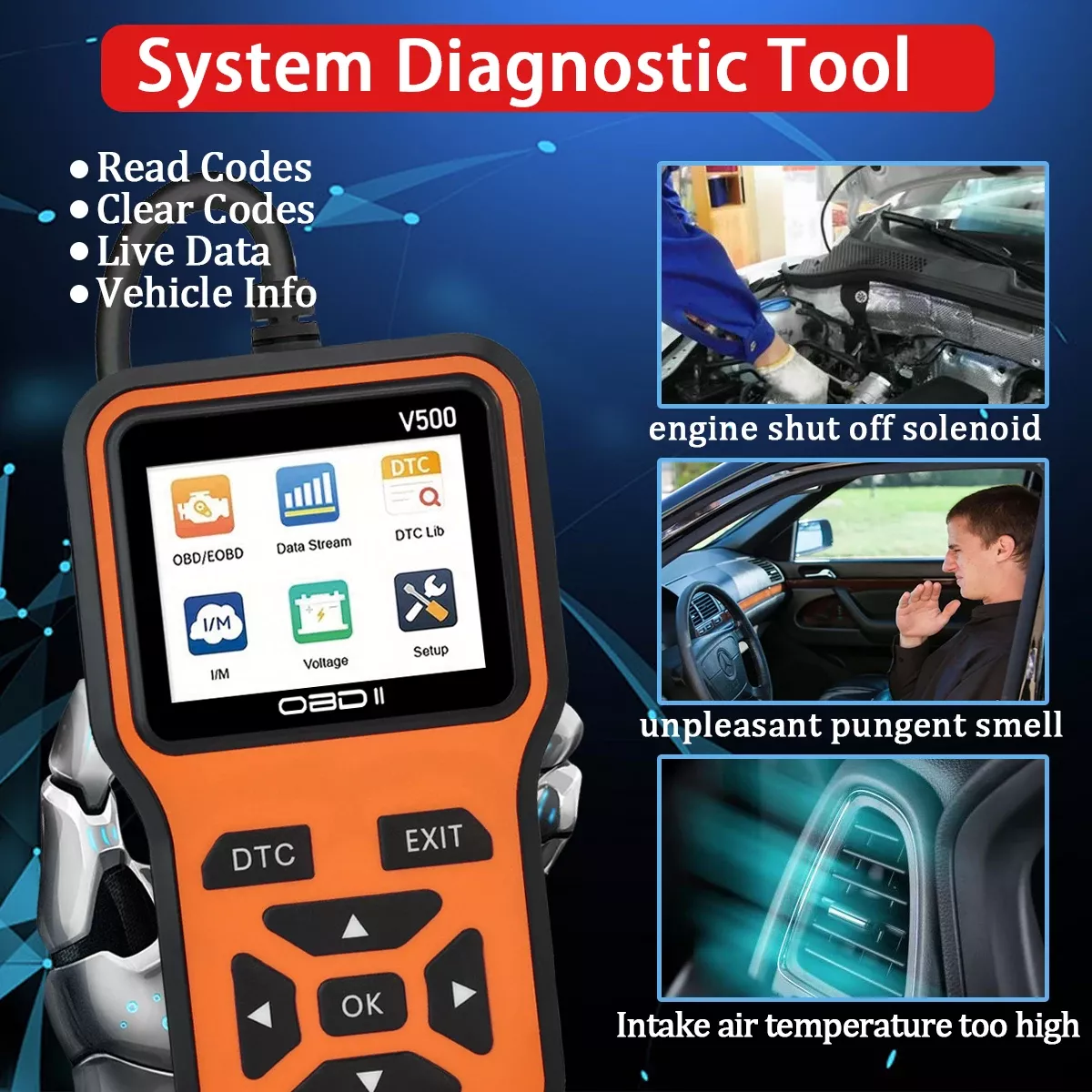 Scanner OBD2 do carro V500