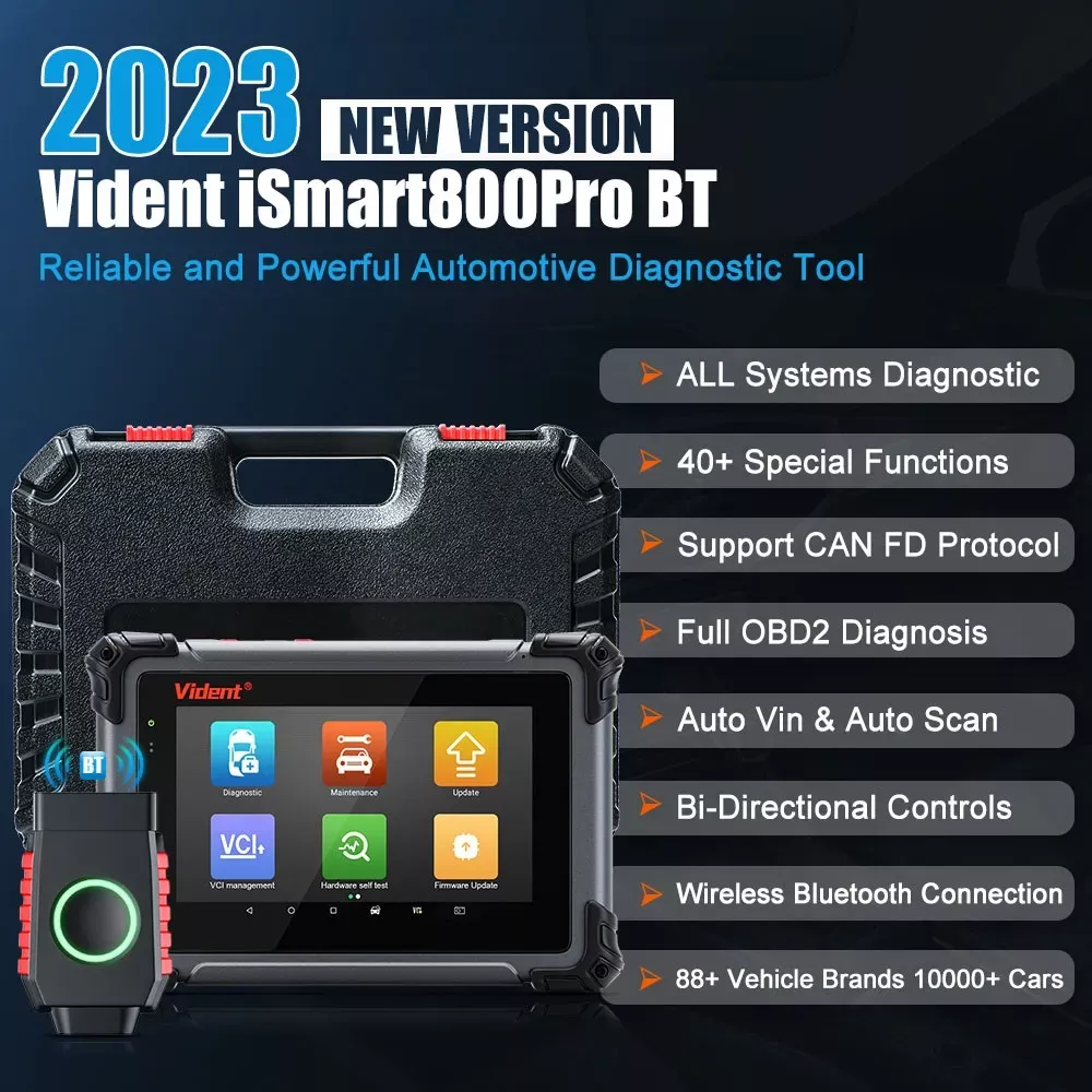 Vident iSmart800Pro BT OBD2 Bluetooth diagnóstico do carro também