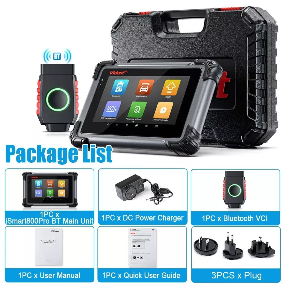 Vident iSmart800Pro BT OBD2 Bluetooth diagnóstico do carro também