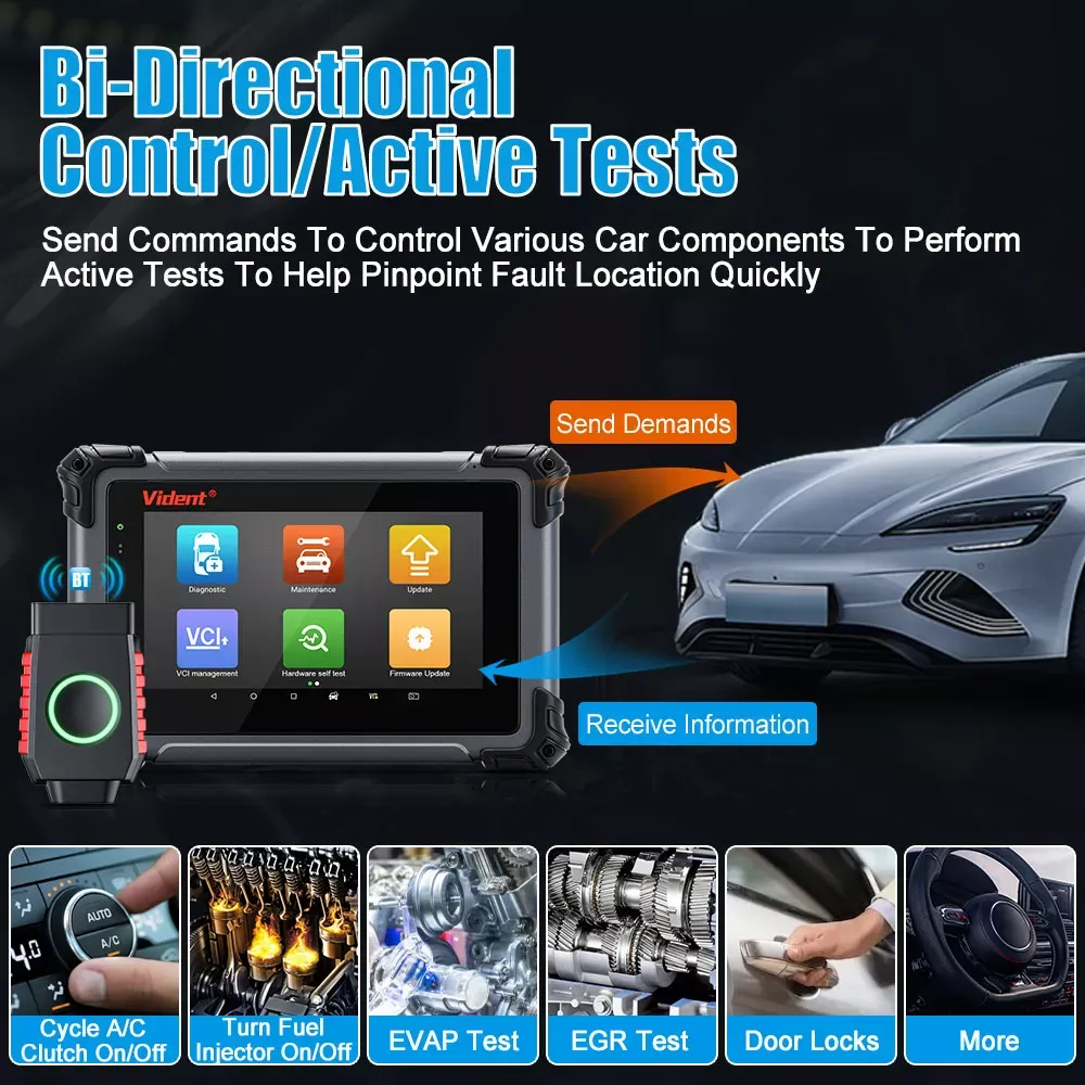 Vident iSmart800Pro BT OBD2 Bluetooth diagnóstico do carro também