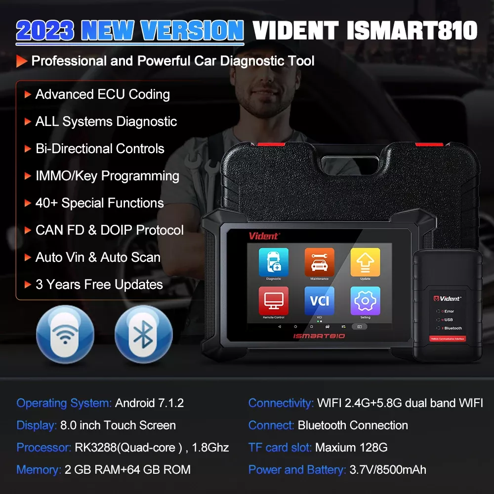 Scanner OBD2 VIDENT iSmart810
