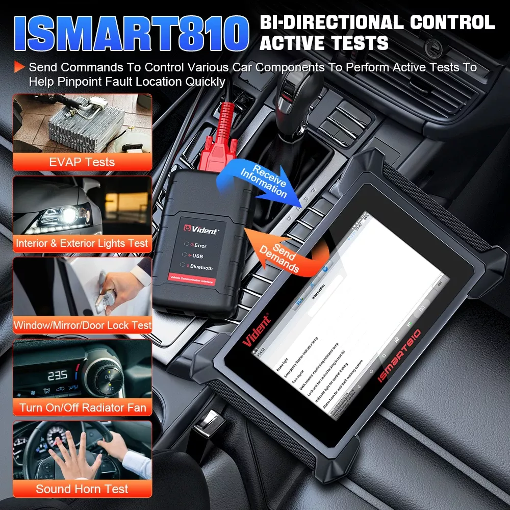 Scanner OBD2 VIDENT iSmart810