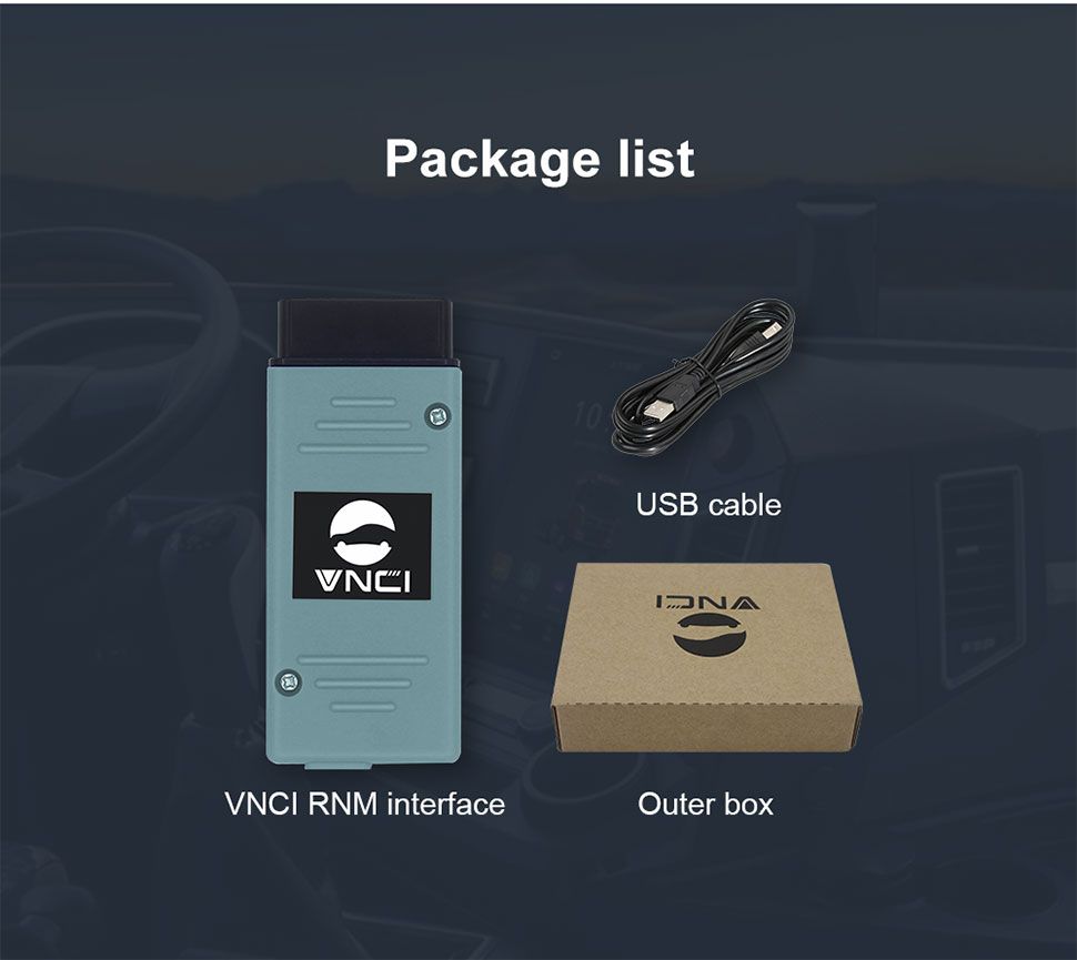 VNCI RNM Nissan Renault Mitsubishi 3-em-1 interface de diagnóstico