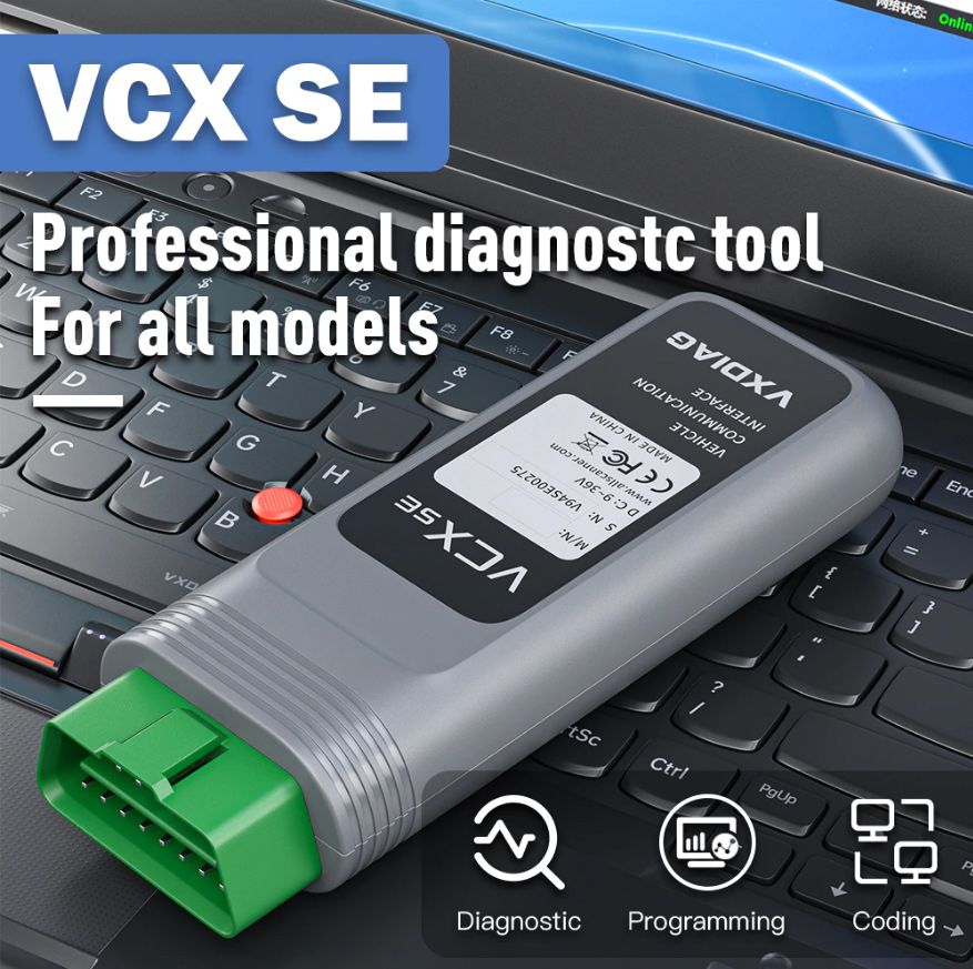 VXDIAG VCX SE DOIP Hardware marcas completas 11 em 1 diagnóstico JLR HONDA GM VW FORD MAZDA TOYOTA Subaru VOLVO BMW BENZ PW2