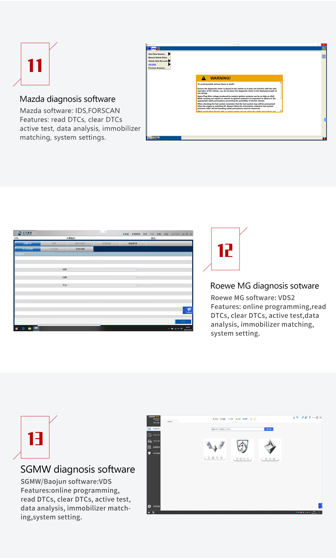wiScan T6 PROS Auto DoIP J2534 Programação diagnóstica para