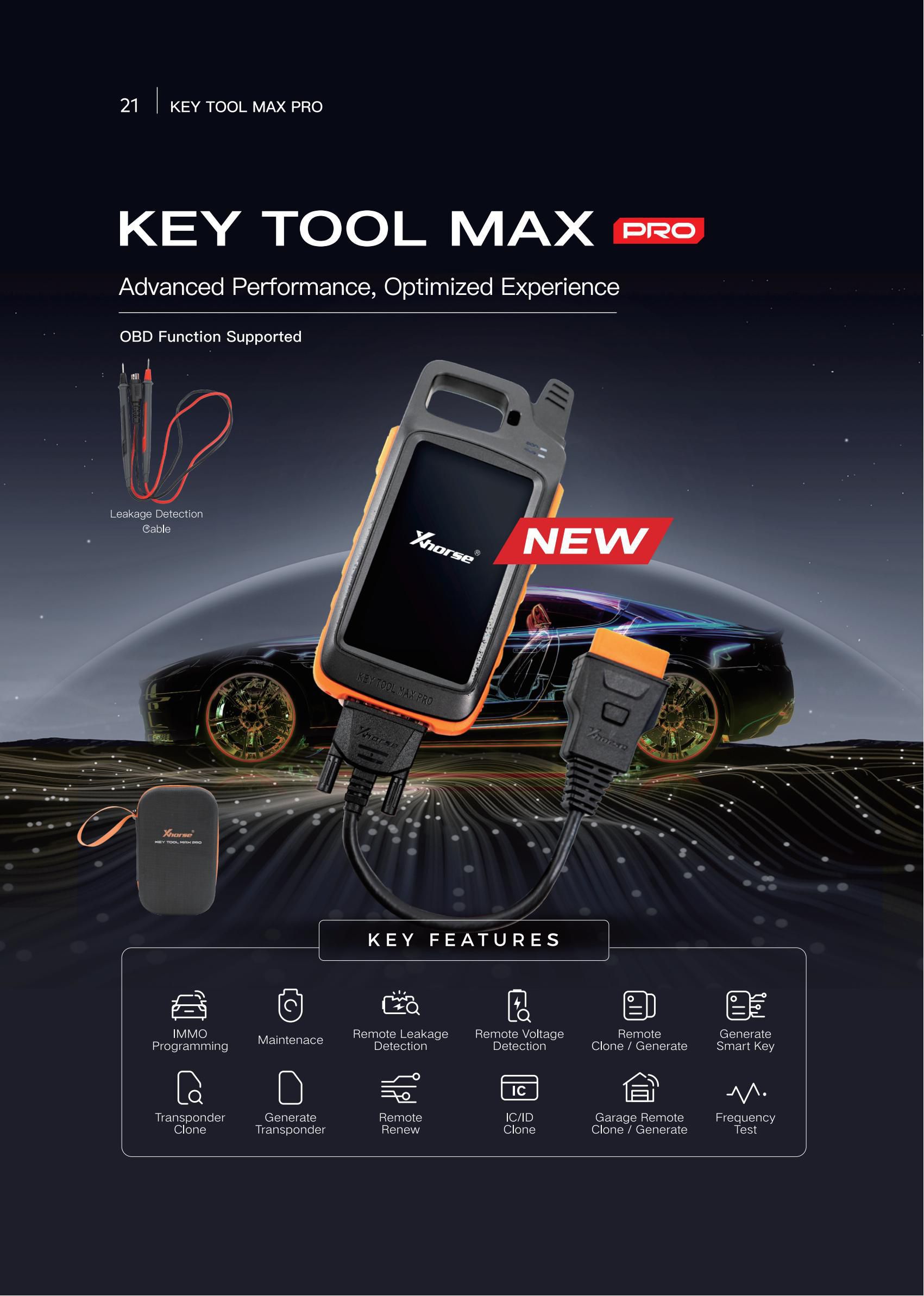 Xhorse VVDI Chave Ferramenta Max Pro Com MINI OBD Ferramenta Função