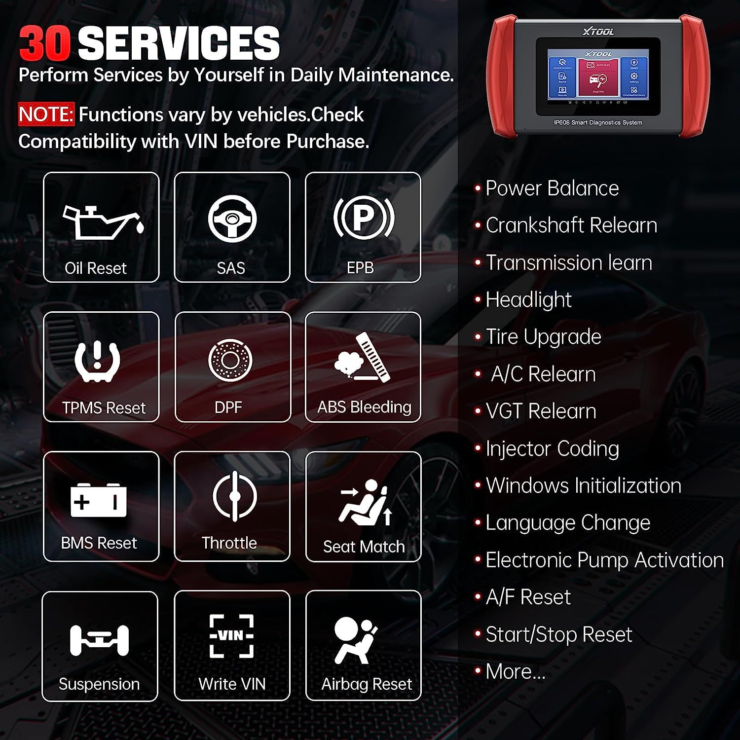 Scanner OBD2 XTOOL InPlus IP608