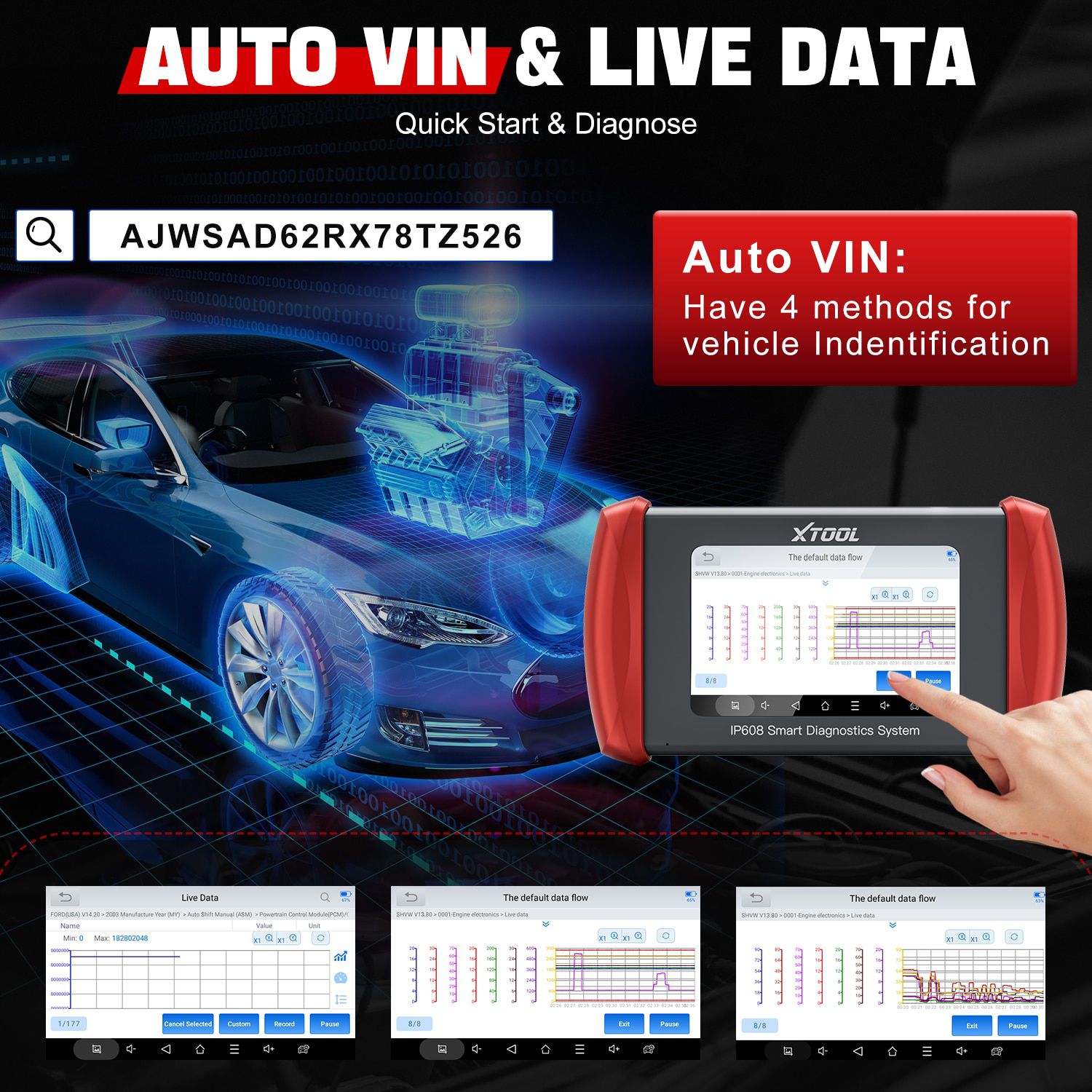 Scanner OBD2 XTOOL InPlus IP608