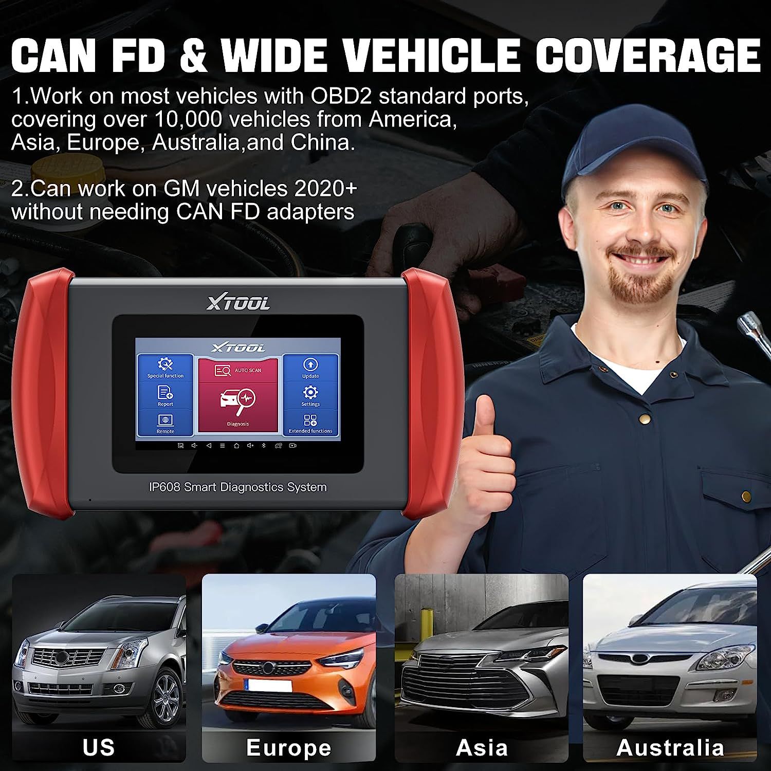 Scanner OBD2 XTOOL InPlus IP608