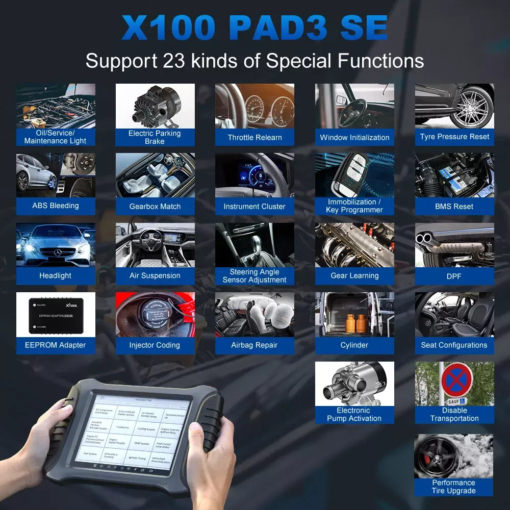 Ferramenta de programação chave XTOOL X100 PAD3 Pro