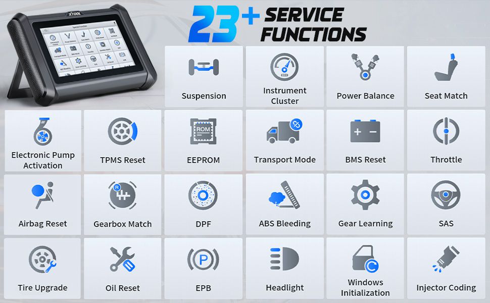 XTOOL X100 PAD S Diagnóstico completo do sistema 23+ funções de serviço Versão atualizada do X100PAD PLUS