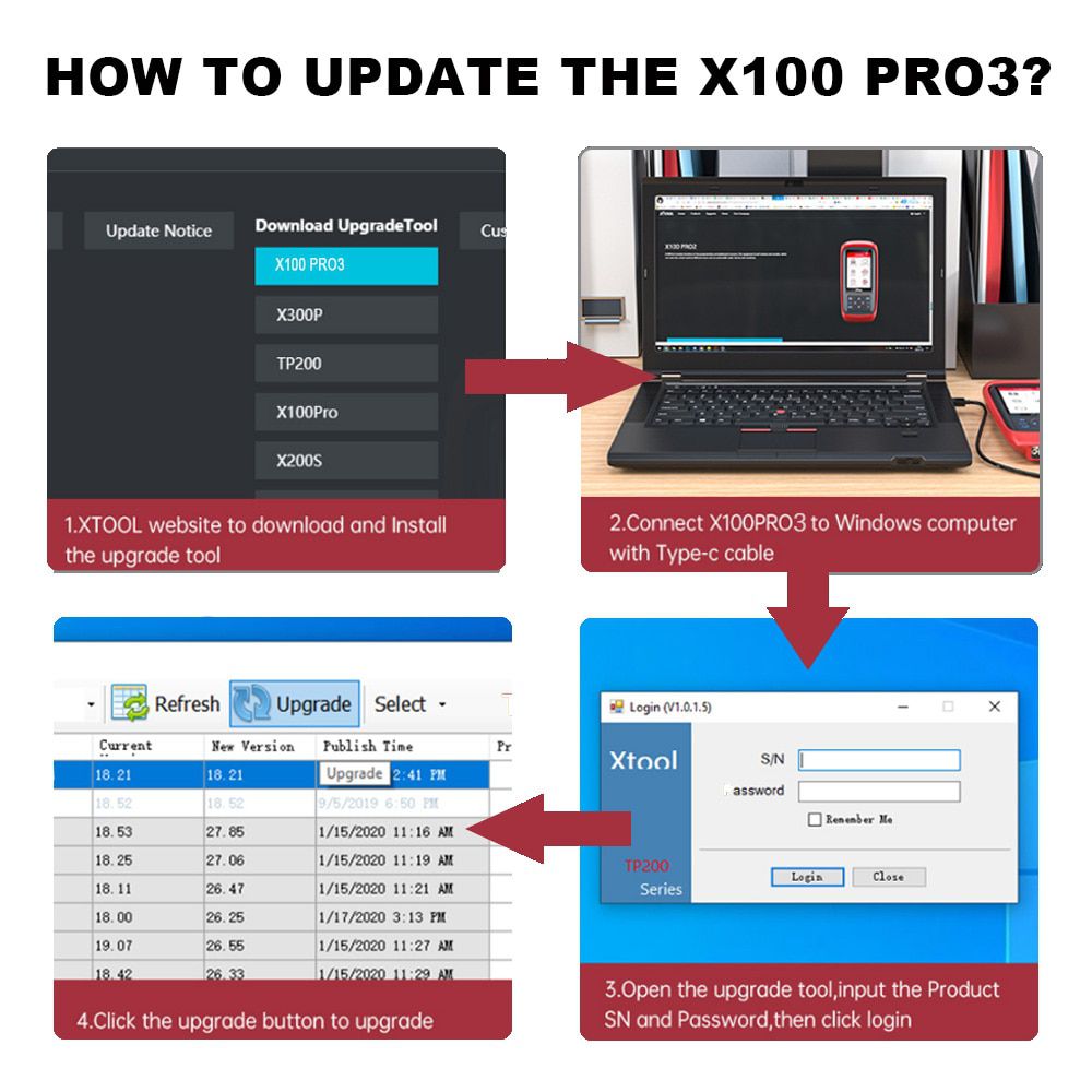 XTOOL X100 Pro3 Programador de Chave Automática Profissional 